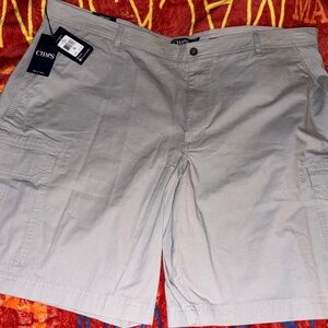 Chaps Light Gray Men's Cargo Shorts